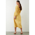 Yellow - Back - Dorothy Perkins Womens-Ladies Ditsy Print Shirred Bodice Midi Dress