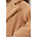 Camel - Lifestyle - Dorothy Perkins Womens-Ladies Short Teddy Fleece Patch Pocket Coat