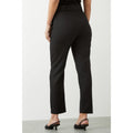 Black - Back - Dorothy Perkins Womens-Ladies Belted High Waist Slim Trousers