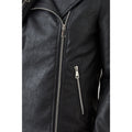 Black - Back - Dorothy Perkins Womens-Ladies Faux Leather Tall Biker Jacket