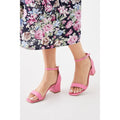 Pink - Front - Dorothy Perkins Womens-Ladies Sammy Block Heel Court Shoes