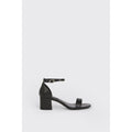 Black - Back - Dorothy Perkins Womens-Ladies Sammy Block Heel Court Shoes