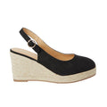 Natural Black - Front - Dorothy Perkins Womens-Ladies Riya Sling Back Wide Wedge