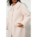 Pink - Lifestyle - Dorothy Perkins Womens-Ladies Teddy Collared Longline Coat