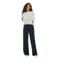Navy - Side - Dorothy Perkins Womens-Ladies Tall Wide Leg Trousers