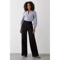 Black - Side - Dorothy Perkins Womens-Ladies Tall Wide Leg Trousers