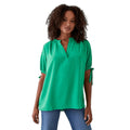 Green - Front - Dorothy Perkins Womens-Ladies Overhead Tall Tie Sleeves Shirt