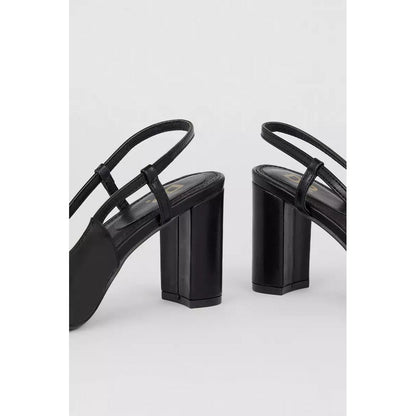 Black - Back - Dorothy Perkins Womens-Ladies Emer Sling Back Court Shoes