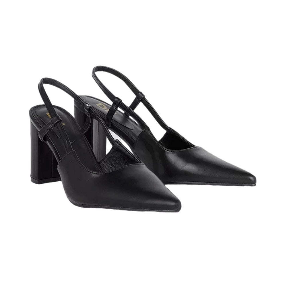 Black - Front - Dorothy Perkins Womens-Ladies Emer Sling Back Court Shoes