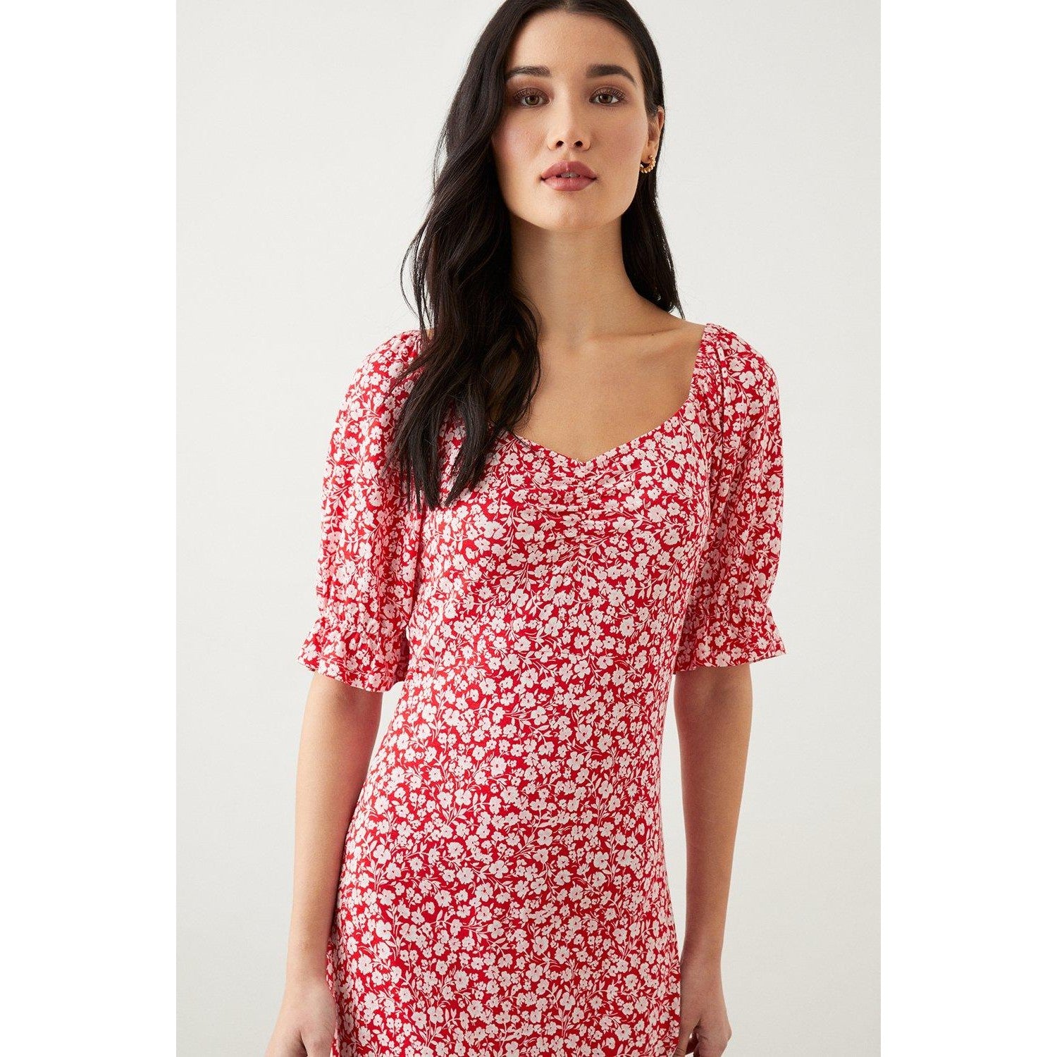 Dorothy Perkins Womens/Ladies Ditsy Print Sweetheart Petite Midi Dress –  Universal Textiles