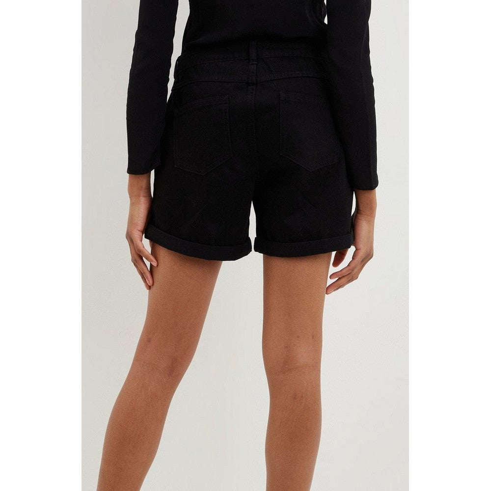 Black - Back - Dorothy Perkins Womens-Ladies Tall Shorts