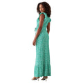 Green - Back - Dorothy Perkins Womens-Ladies Ditsy Print Wrap Tall Frill Maxi Dress