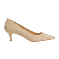 Taupe - Front - Dorothy Perkins Womens-Ladies Dove Kitten Heel Court Shoes