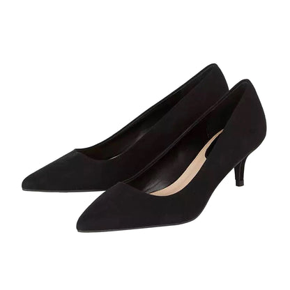 Natural Black - Back - Dorothy Perkins Womens-Ladies Dove Kitten Heel Court Shoes