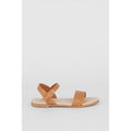 Tan - Back - Dorothy Perkins Womens-Ladies Faye Wide Flat Sandals