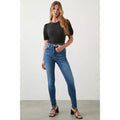 Indigo - Side - Dorothy Perkins Womens-Ladies Authentic High Waist Skinny Jeans