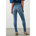 Mid Wash - Back - Dorothy Perkins Womens-Ladies Authentic High Waist Skinny Jeans