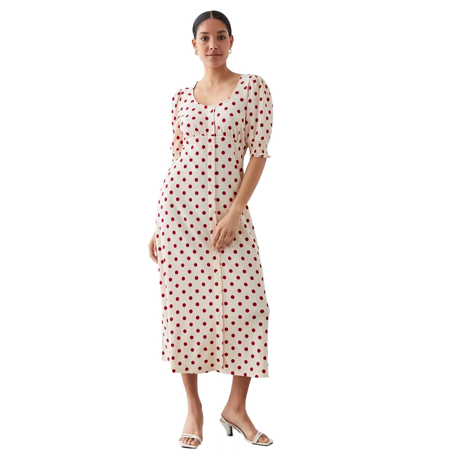 Dorothy Perkins Womens/Ladies Spotted Button-Down Midi Dress – Universal  Textiles