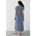 Navy - Back - Dorothy Perkins Womens-Ladies Ditsy Print Midi T-Shirt Dress