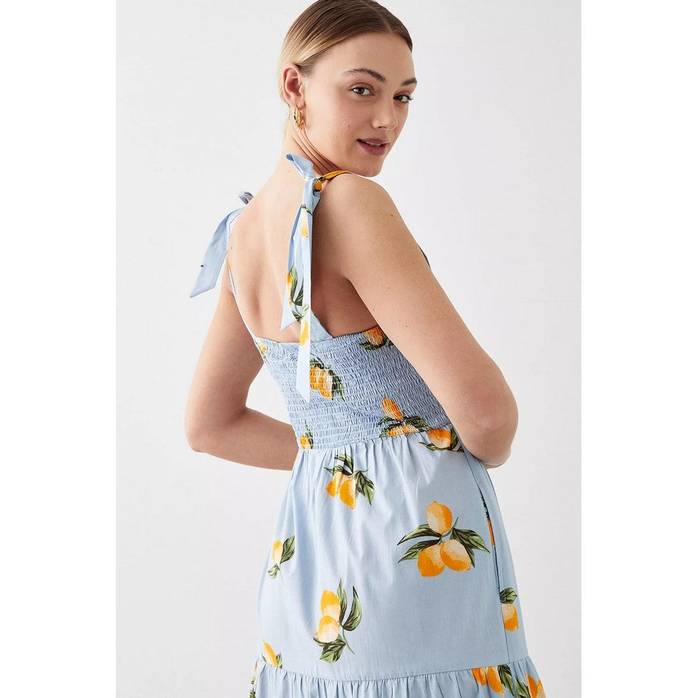 Dorothy Perkins Womens/Ladies Lemon Tie Shoulder Midi Dress – Universal  Textiles