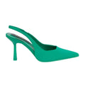 Green - Back - Faith Womens-Ladies Carrie Sling Back Court Shoes
