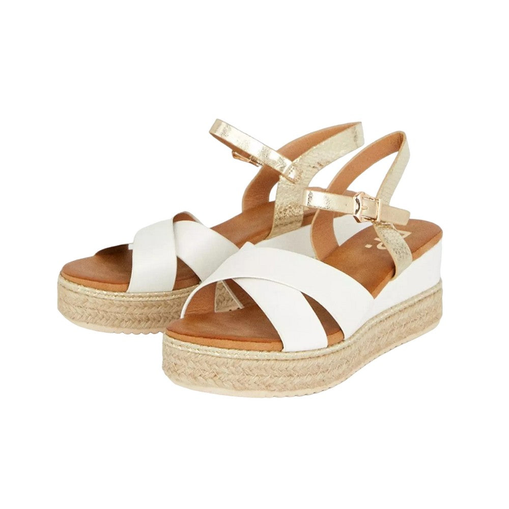 White - Front - Dorothy Perkins Womens-Ladies Relly Wide Wedges