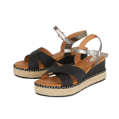 Black - Front - Dorothy Perkins Womens-Ladies Relly Wide Wedges