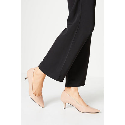 Blush - Front - Dorothy Perkins Womens-Ladies Dove Kitten Heel Court Shoes