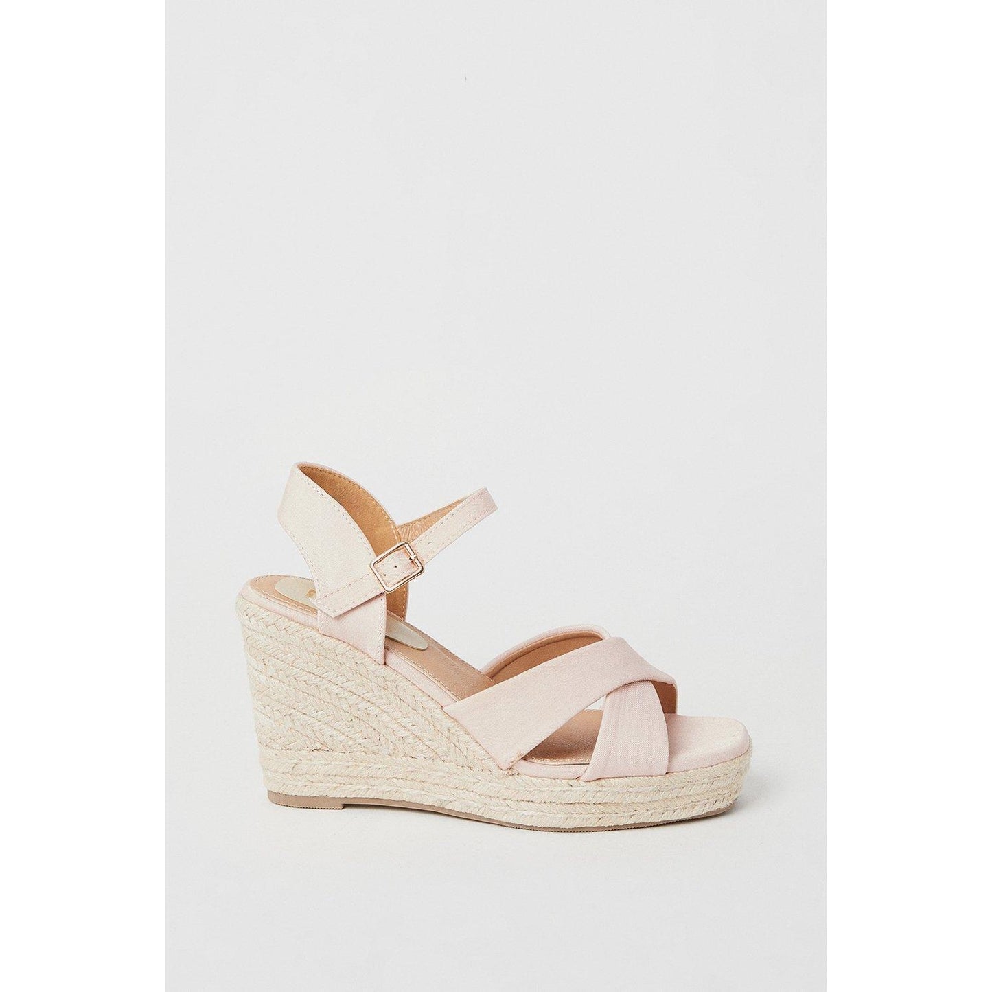 Pink - Front - Dorothy Perkins Womens-Ladies Roma Crossover Wedges