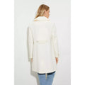 Ivory - Back - Dorothy Perkins Womens-Ladies Dolly Double-Breasted Coat
