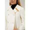 Ivory - Lifestyle - Dorothy Perkins Womens-Ladies Dolly Double-Breasted Coat