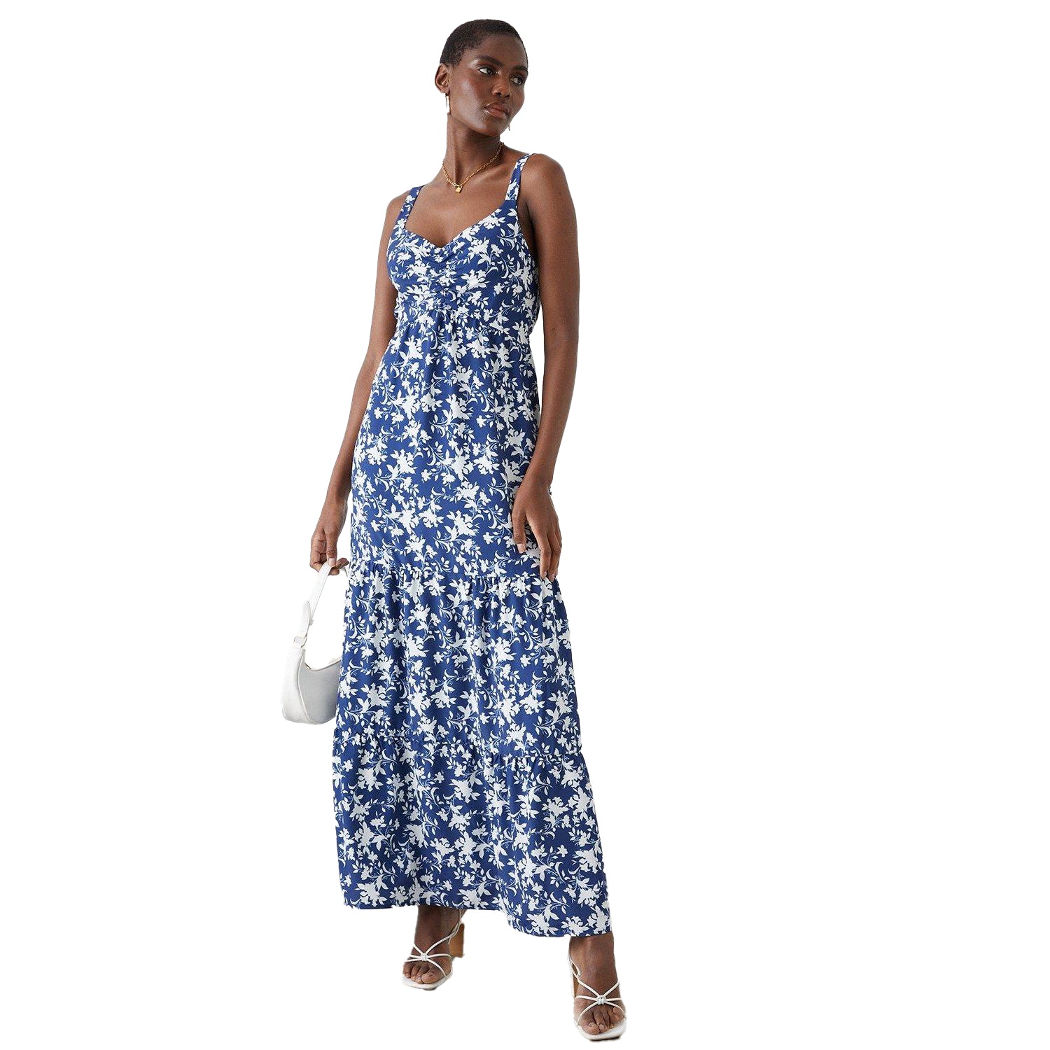 Dorothy Perkins Womens/Ladies Floral Strappy Tiered Midi Dress Universal Textiles Dorothy Perkins Womens/Ladies Floral Strappy Tiered Midi Dress Universal Textiles
