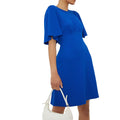 Cobalt Blue - Front - Dorothy Perkins Womens-Ladies Flutter Mini Dress