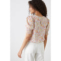 Multicoloured - Back - Dorothy Perkins Womens-Ladies Ditsy Print Shirred Blouse