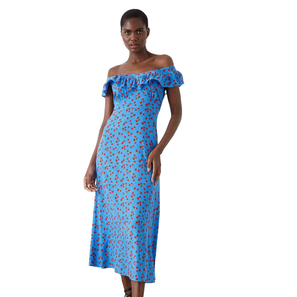 Dorothy Perkins Womens/Ladies Strawberry Ruffles Midi Dress – Universal  Textiles