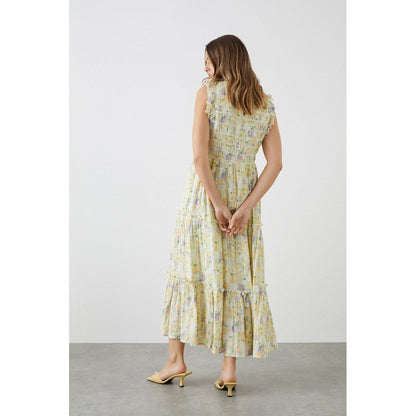 Multicoloured - Back - Dorothy Perkins Womens-Ladies Floral Tiered Midi Dress