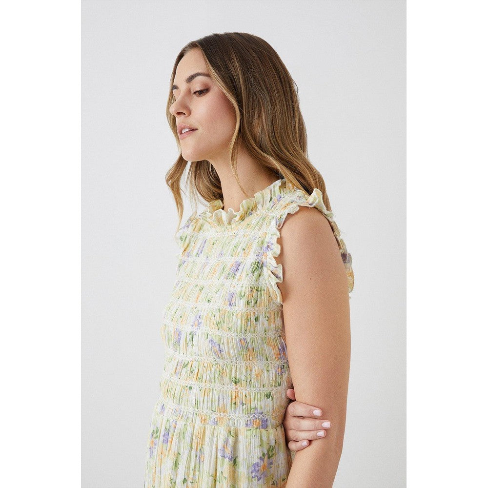 Multicoloured - Side - Dorothy Perkins Womens-Ladies Floral Tiered Midi Dress