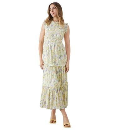 Multicoloured - Front - Dorothy Perkins Womens-Ladies Floral Tiered Midi Dress