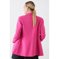 Fuchsia - Back - Dorothy Perkins Womens-Ladies Turned Up Cuff Tall Blazer