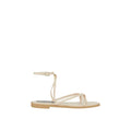 Lime - Back - Faith Womens-Ladies Molly Strappy Flat Sandals