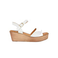 White - Front - Good For The Sole Womens-Ladies Hope Comfort Low Heel Wedges
