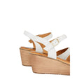 White - Side - Good For The Sole Womens-Ladies Hope Comfort Low Heel Wedges