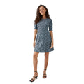 Blue - Side - Dorothy Perkins Womens-Ladies Floral Petite Mini Dress