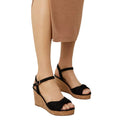 Black - Lifestyle - Dorothy Perkins Womens-Ladies Romi Cork Wedge Sandals