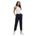 Navy - Front - Dorothy Perkins Womens-Ladies Plain Tall Ankle Grazer Trousers
