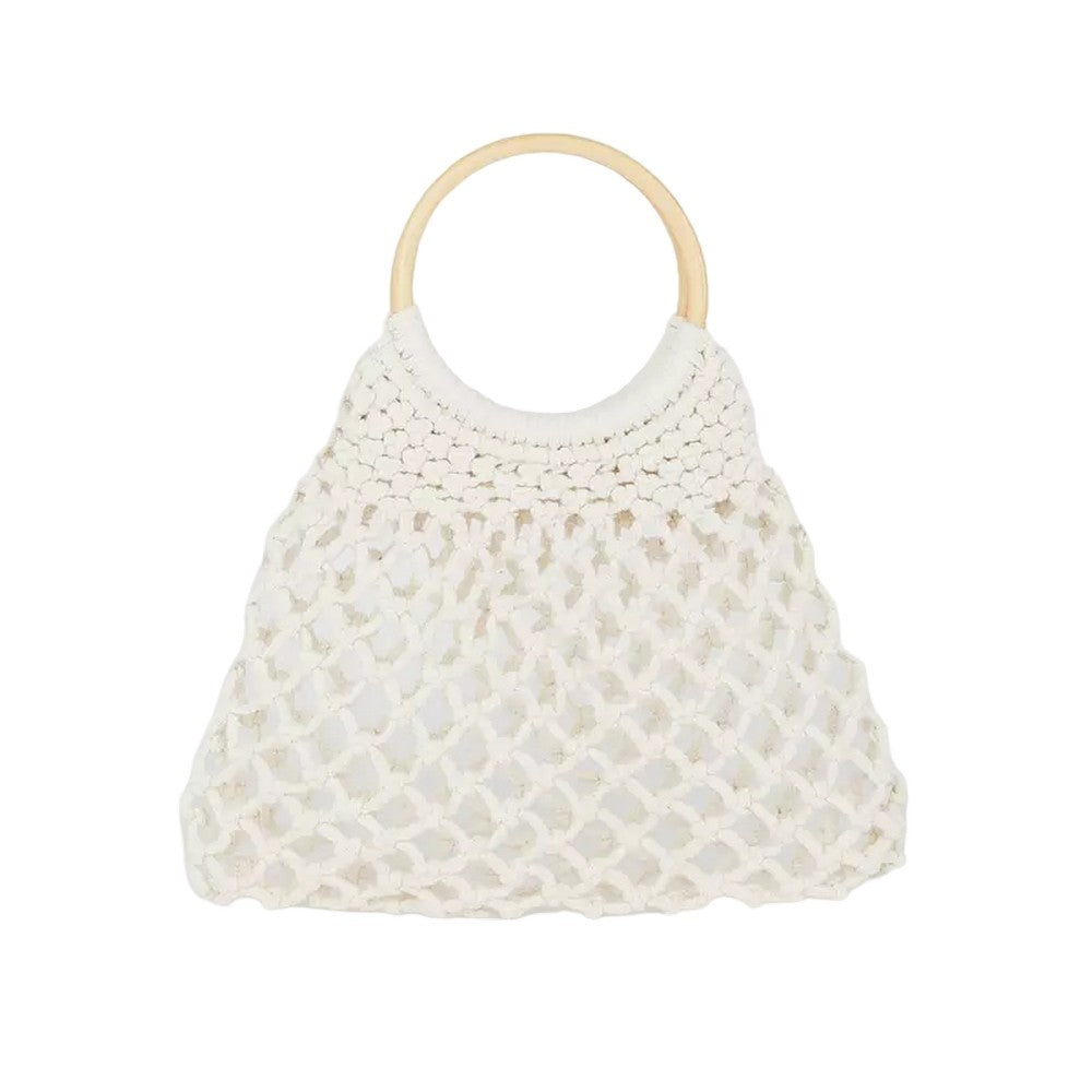 White - Front - Faith Ally Mesh Bag