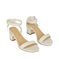Cream - Front - Dorothy Perkins Womens-Ladies Suki Buckle Extra Wide Block Heel Sandals