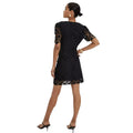 Black - Back - Dorothy Perkins Womens-Ladies Lace Button Front Mini Dress