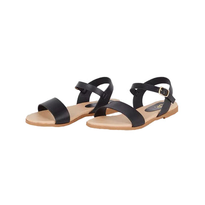 Black - Front - Dorothy Perkins Womens-Ladies Faye Flat Heel Extra Wide Sandals