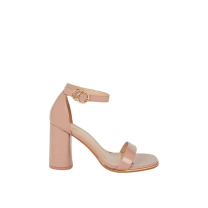 Taupe - Back - Dorothy Perkins Womens-Ladies Sweetie Extra Wide Block Heel Sandals